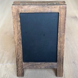 Small Wooden Chalkboard & Corkboard Easel